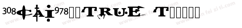 308-CAI978-常规True T字体转换